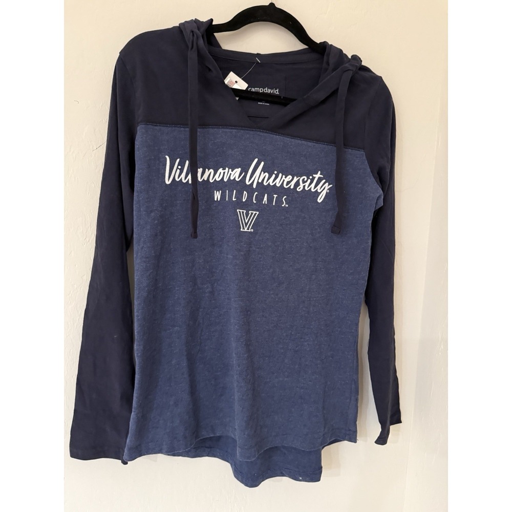 Villanova Wildcats Women's Camp David Knockout Hoodie Long Sleeve - Size M-NWT